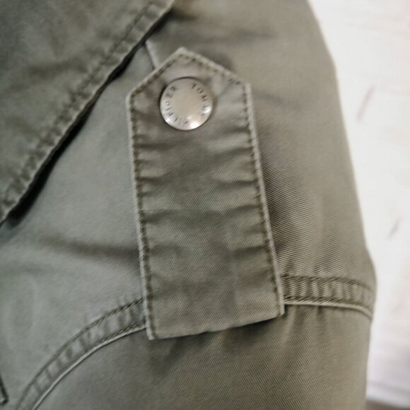 Tommy Hilfiger Ladies Size XS Army Green Zipper & Snap Closure Casual Jacket - Picture 8 of 15